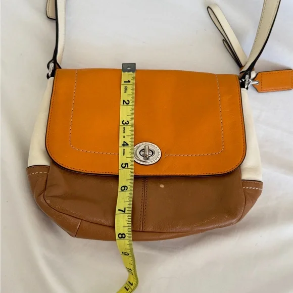 Coach Timeless Tan and Brown Leather Crossbody Bag - Picture 13 of 16